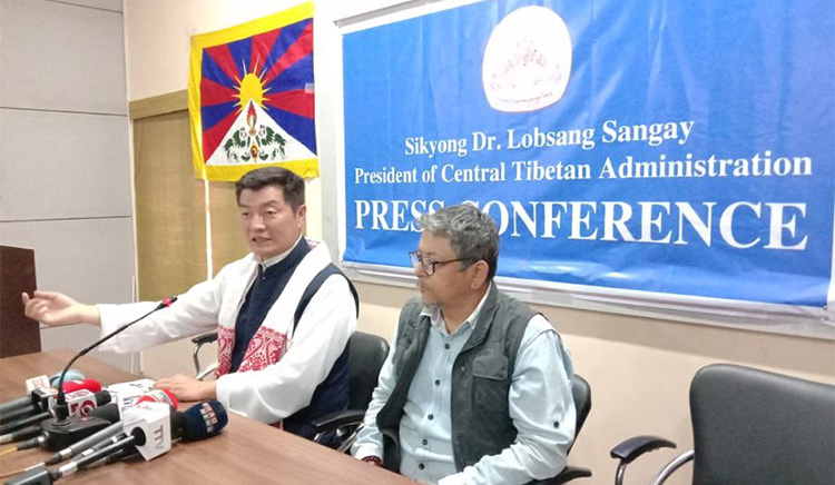 Dr Lobsang Sangay, Guwahati, Assam, India.  Photo: Nava Thakuria