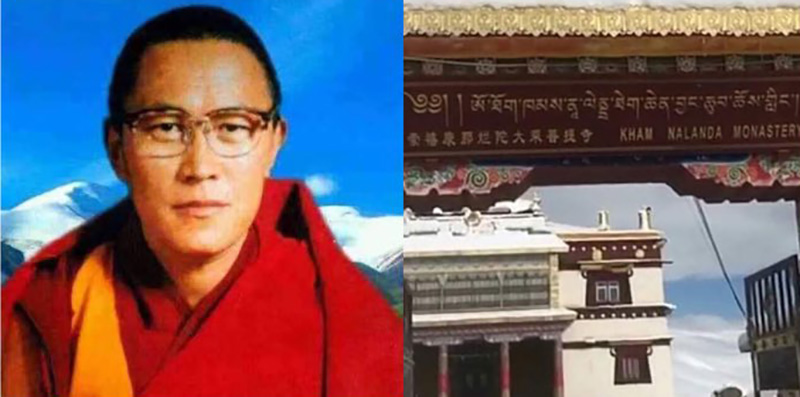 Tenzin Delek Rinpoche and Kham Nalanda Tegchen Jachu Choling( monastery) in Thakarma, Nyachu District, Kham, eastern Tibet. Photo: TPI