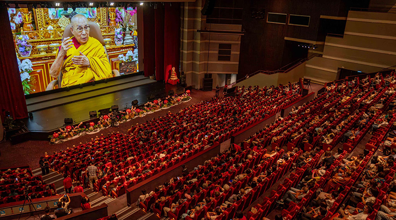 Buddhists and Tibetans in Taiwan celebrate the 88th birthday of His Holiness the Dalai Lama in Taipei on July 1, 2023. (Photo: Gaden Shartse in Taipei))