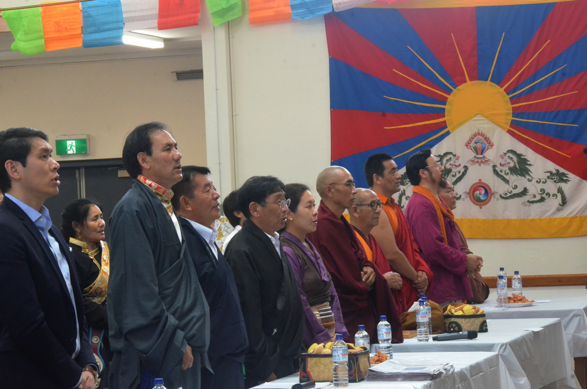 Tibetans in in Sydney, New South Wales, Australia, observe an official function to mark the 29th anniversary of the conferment of Nobel Peace Prize on His Holiness the Dalai Lama, on December 15, 2018. Photo: TPI/Yeshe Choesang