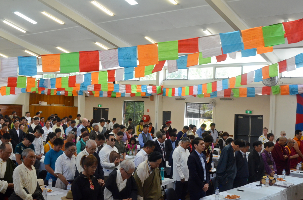 Tibetans in in Sydney, New South Wales, Australia, observe an official function to mark the 29th anniversary of the conferment of Nobel Peace Prize on His Holiness the Dalai Lama, on December 15, 2018. Photo: TPI/Yeshe Choesang