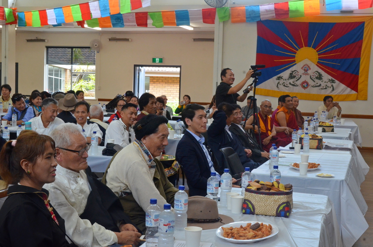 Tibetans in in Sydney, New South Wales, Australia, observe an official function to mark the 29th anniversary of the conferment of Nobel Peace Prize on His Holiness the Dalai Lama, on December 15, 2018. Photo: TPI/Yeshe Choesang